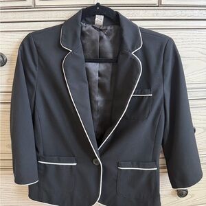 BP Nordstrom Black Blazer with White Trim